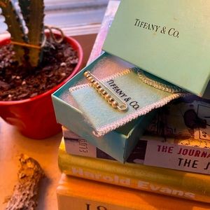 Vintage Tiffany and Co gold and silver beaded pin